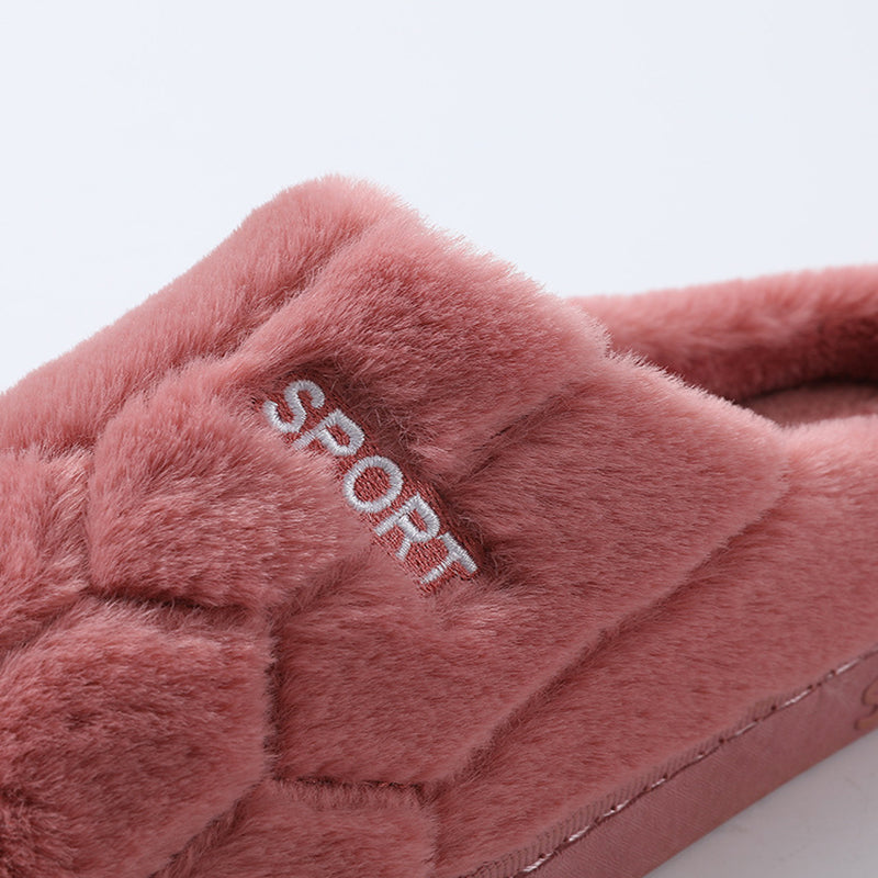 WinterWarmth: Unisex cozy plush house slippers for warmth indoors.