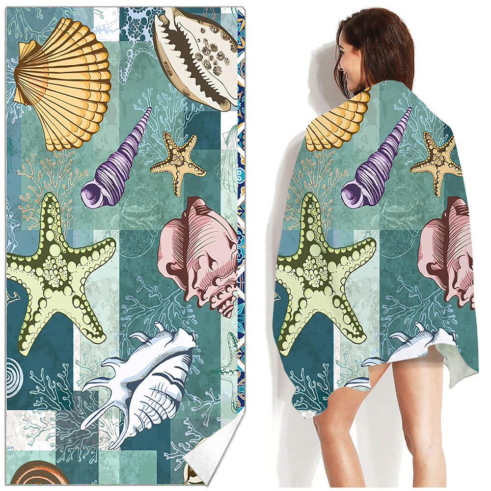 Beach Towel Printed Swimming Sweat Towel