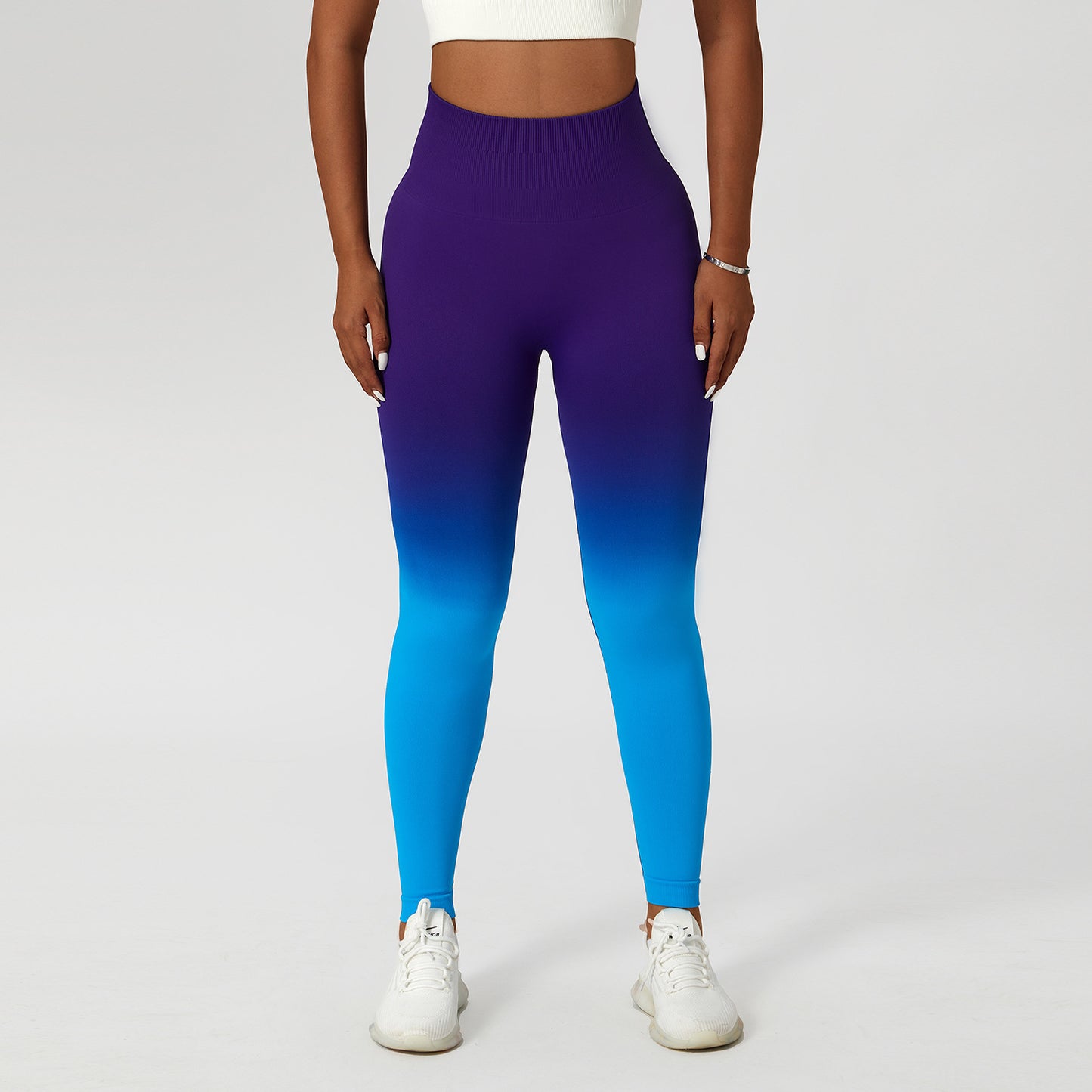 Gradient High Waist Fitness Tight Outdoor Pants: Stay Stylish and Supported During Workouts