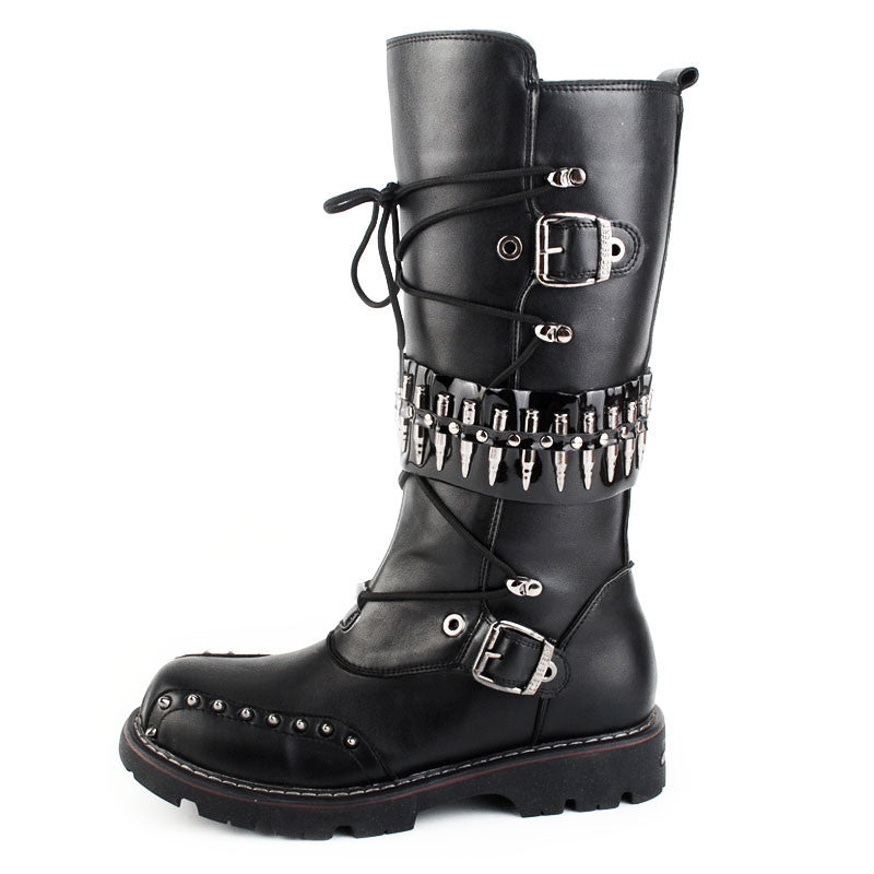 DocStride's RebelRide Punk Motorcycle Boots