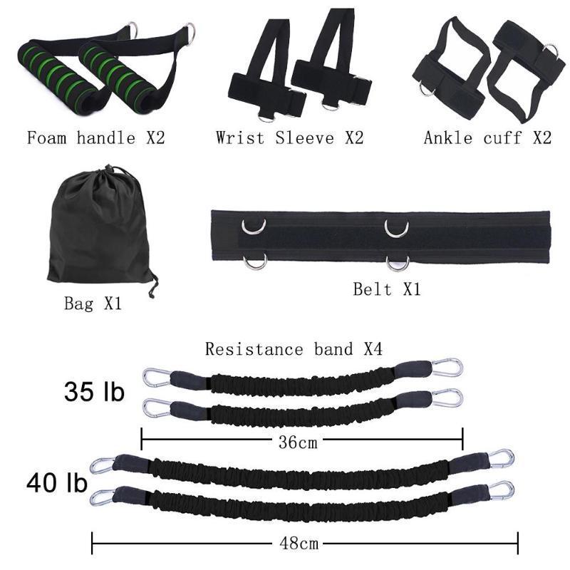 Drawstring elastic resistance band