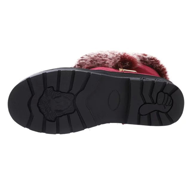 Thick bottom and plush fur boots