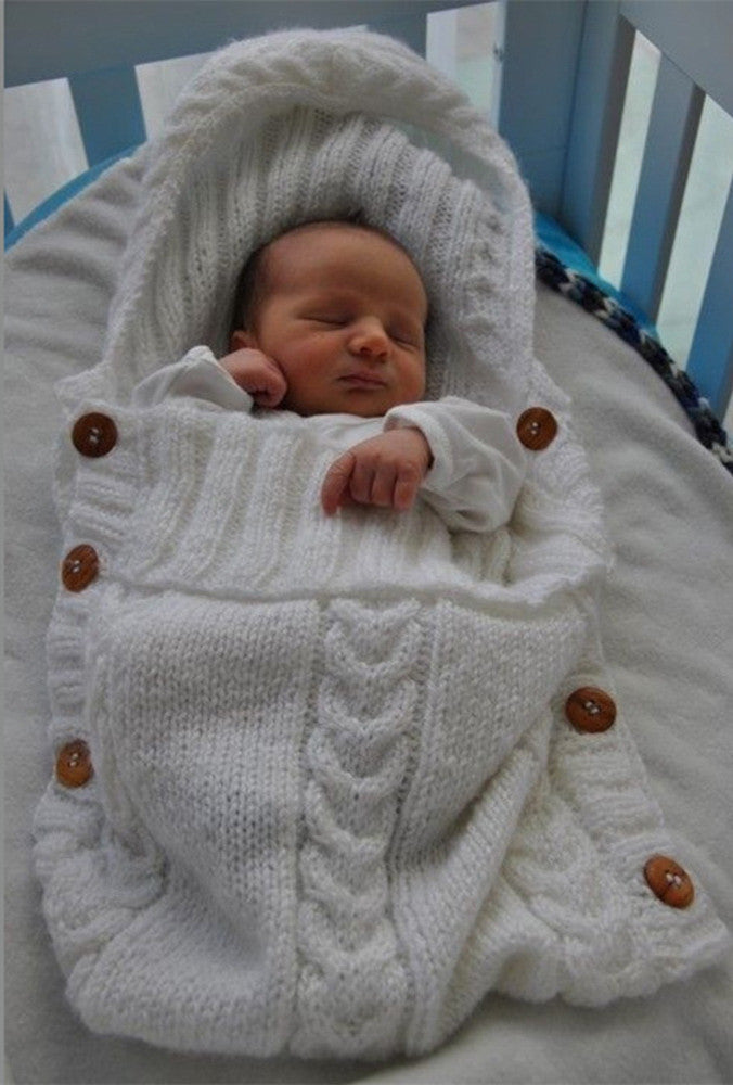 Autumn Winter Baby Knitted Wool Sleeping Bag