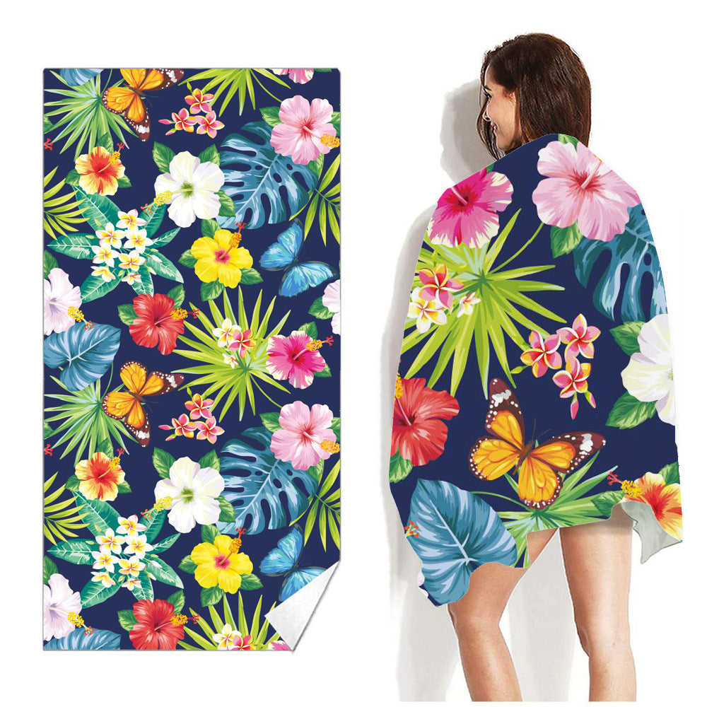 Beach Towel Printed Swimming Sweat Towel