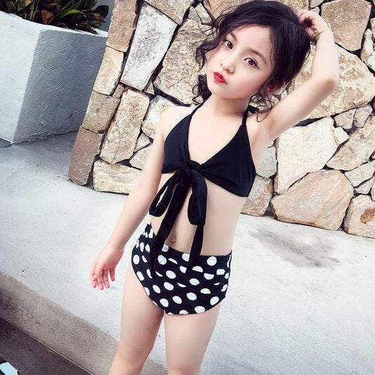 Polka dot bikini children