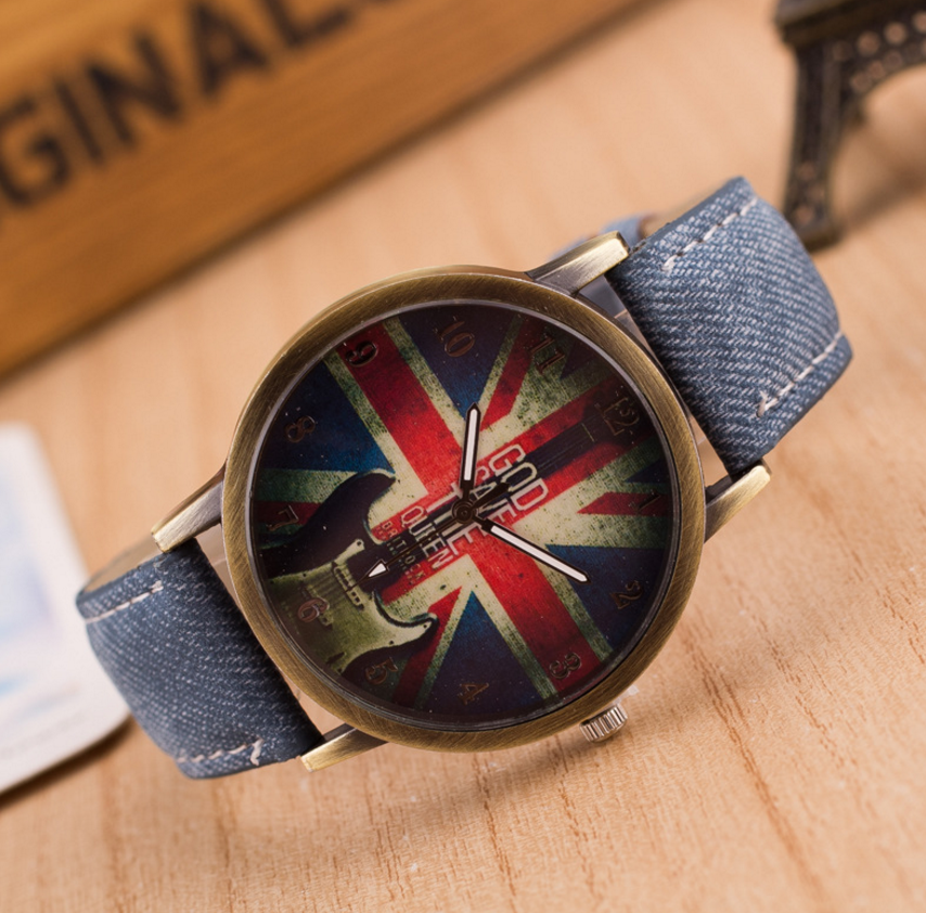 Armbanduhr mit britischer Flagge