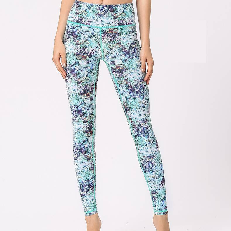 New graffiti printed Yoga Pants sports Capris