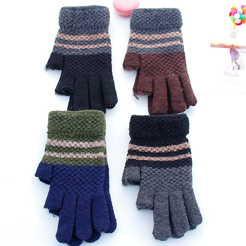 Warme Strickhandschuhe