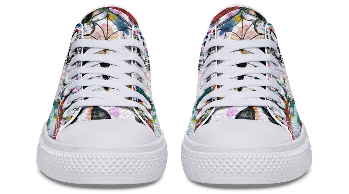 UrbanKicks Skull Fusion Modische bedruckte Paar-High-Top-Canvas-Schuhe