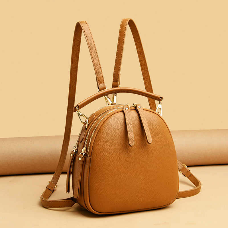 LuxeAura: The Top Layer Cowhide Leather Chain Bag, a symbol of timeless sophistication and style.