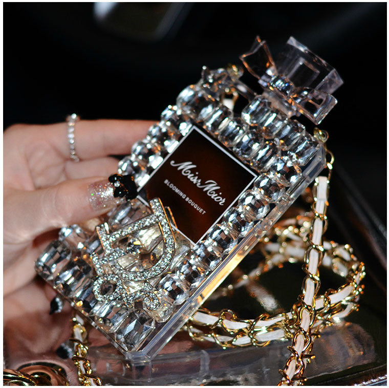 Essence Elysium: Perfume Bottle Bow Phone Case.