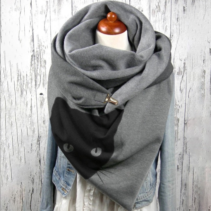 Cotton Malaysia Thermal Button Headband Scarf