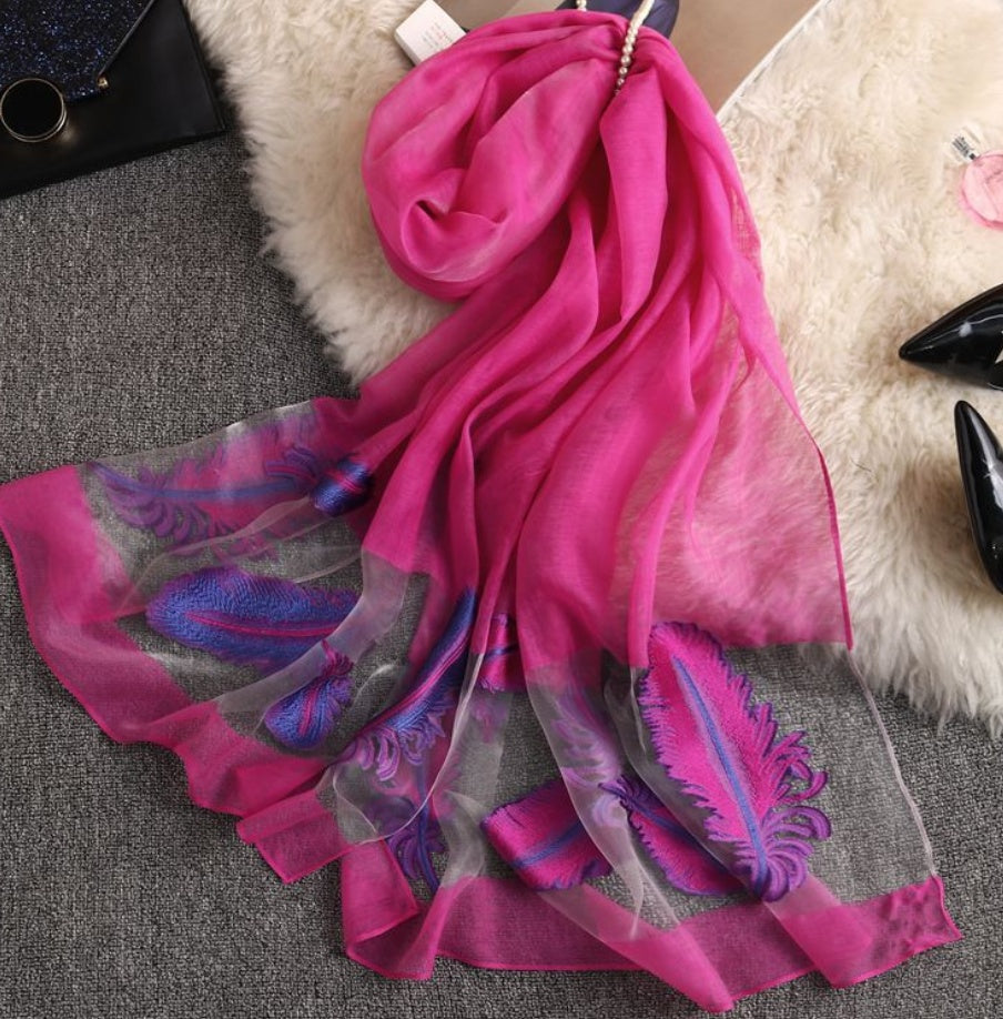 Organza sunscreen beach scarf