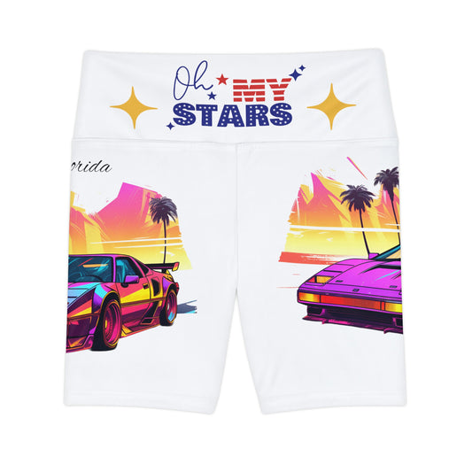 CWS Florida Fast Lane Women's Workout Shorts By Cozy Winter Store (ships within USA only)