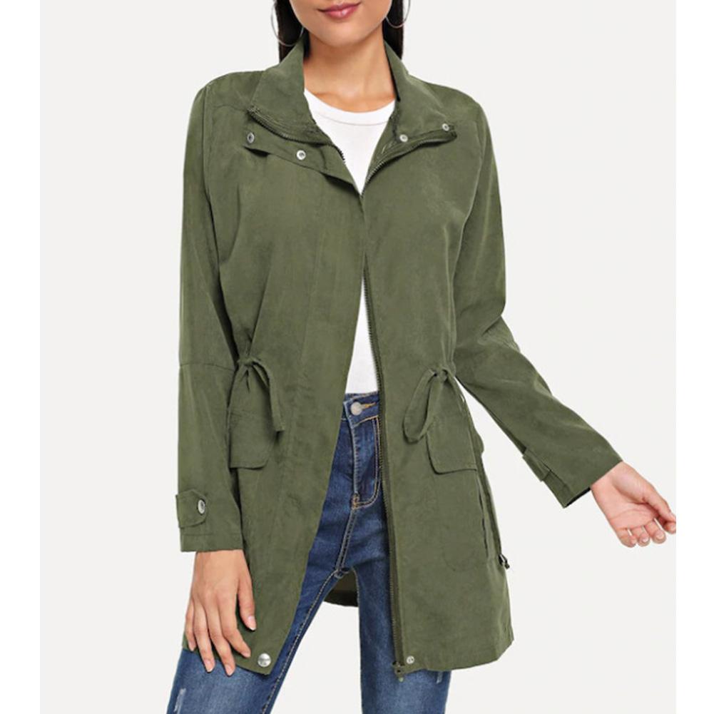 Einfarbiger Trenchcoat