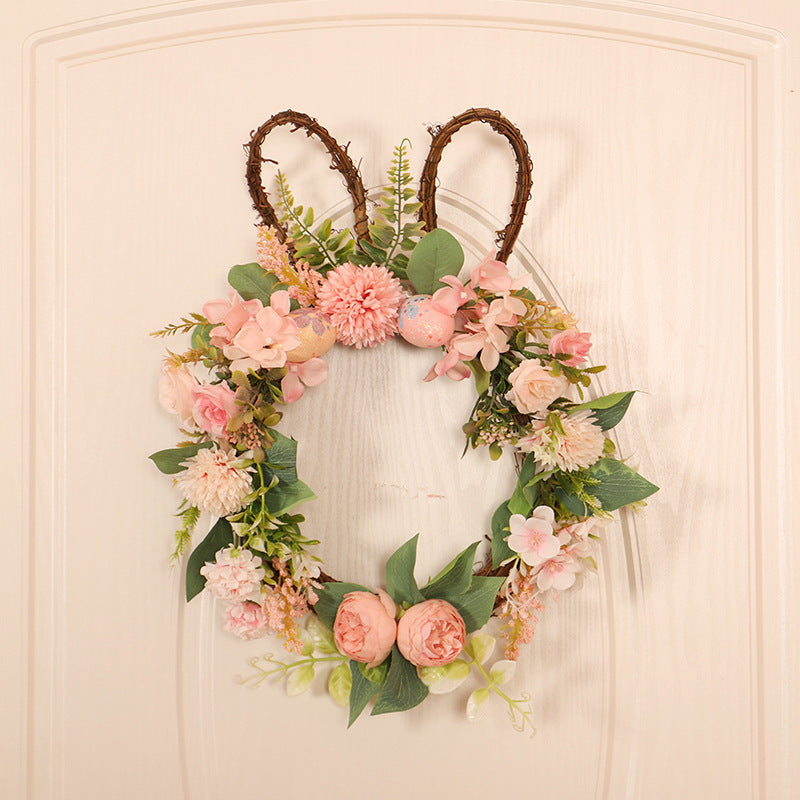 Wreath Easter Chrysanthemum Rabbit