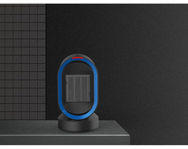 ShakeHeat: Desktop mini electric heater with shaking head for home warmth.