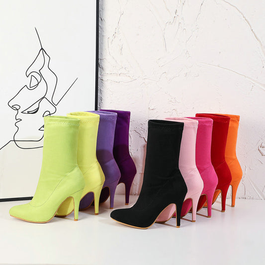 DocStride's SockChic High Heel Mid-Boots