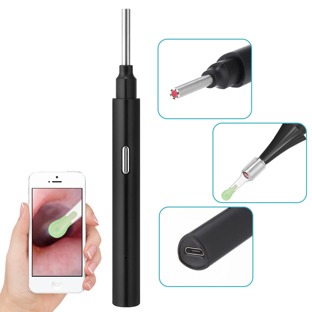 Visual Otoscope HD Ear Pick Picking Endoscope Earwax Cleaning Intelligent Earpick