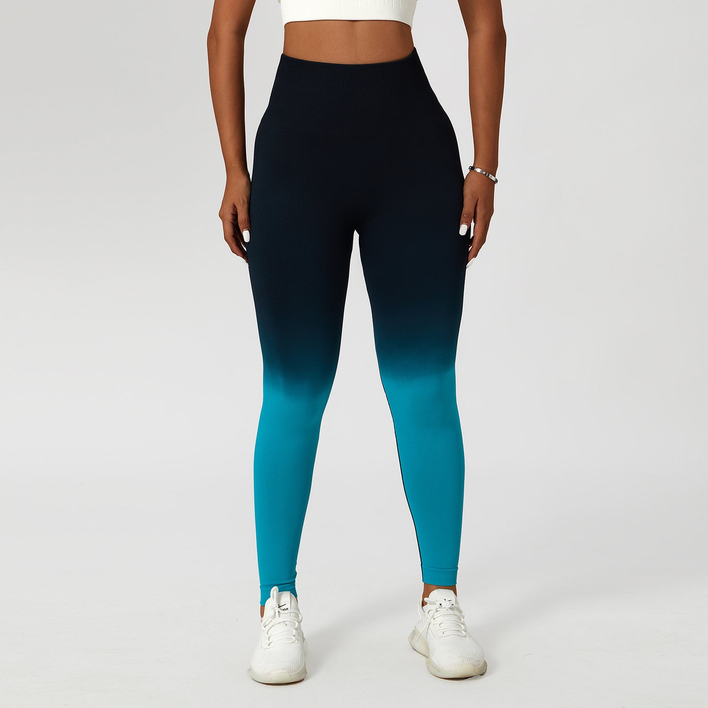 Gradient High Waist Fitness Tight Outdoor Pants: Stay Stylish and Supported During Workouts