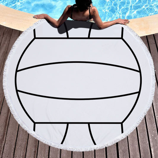 Round printed beach towel bath towel