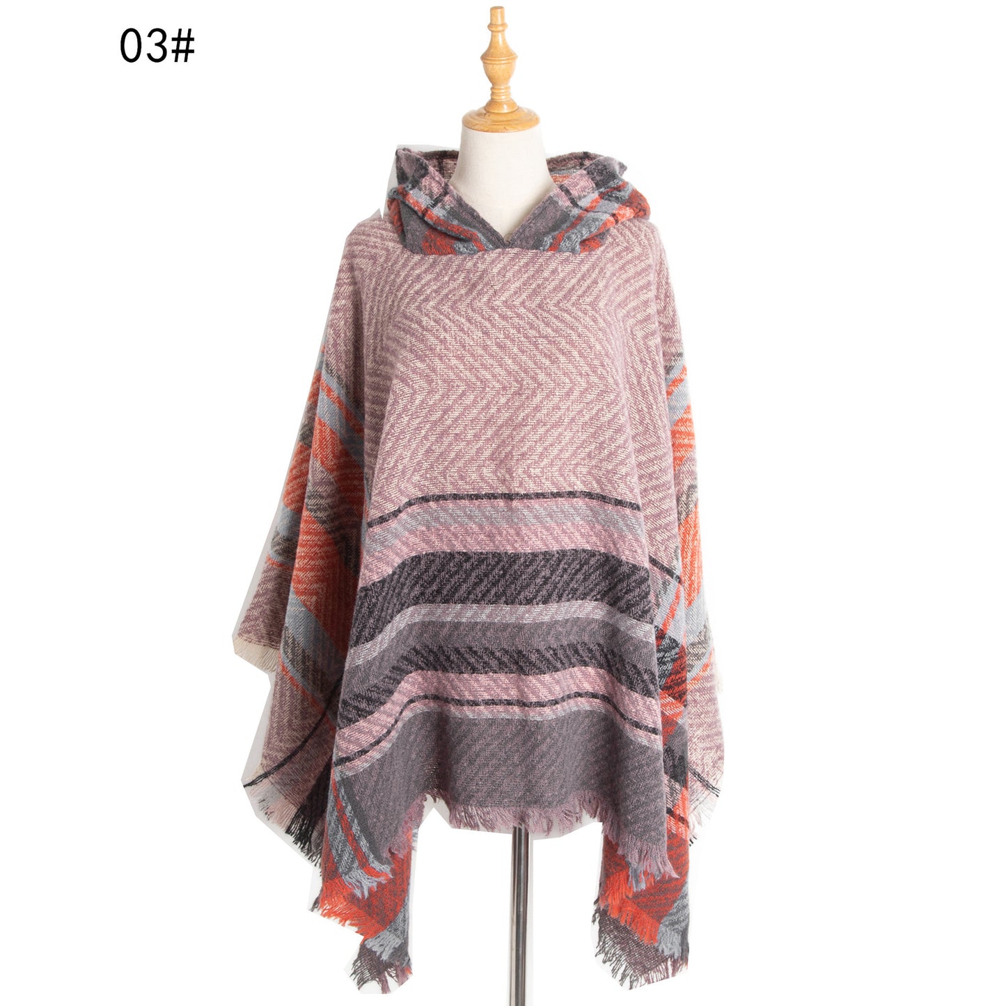 Women's Cloak Hooded Shawl Cape