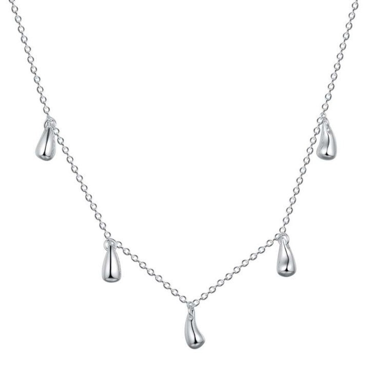 Four-piece silver water drop set