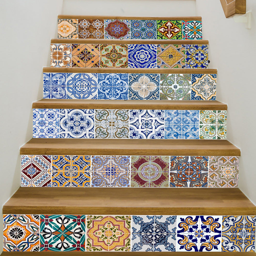 Self-adhesive stairs stickers