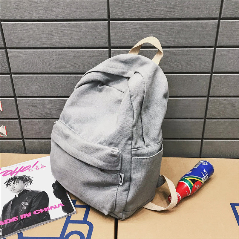 Solid Color Rucksack Outdoor Travel Backpack