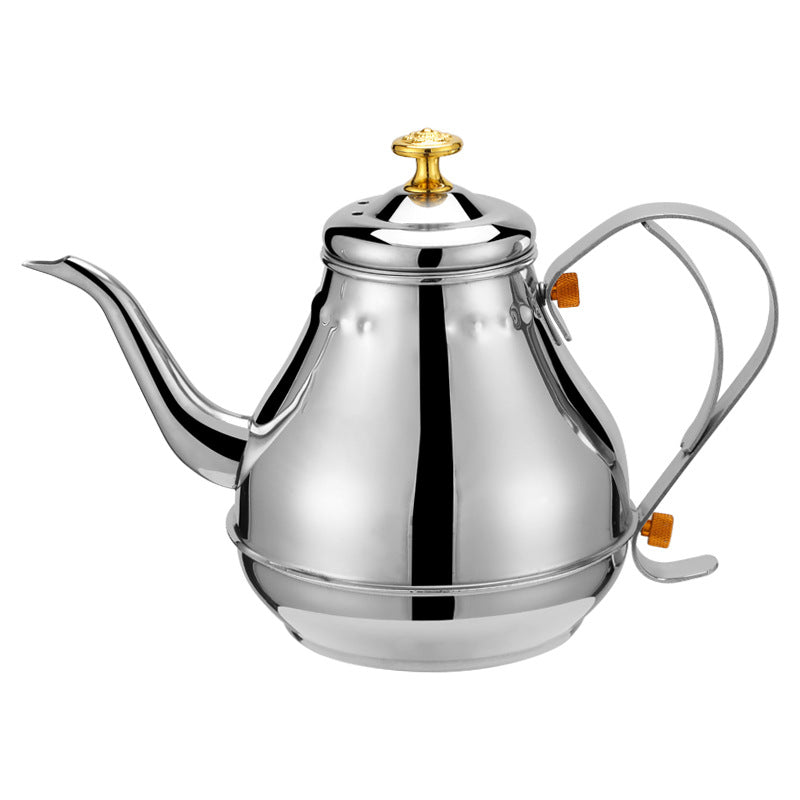 1,2/1,8 l Latin Pot Edelstahl Teekanne mit Teesieb Teekanne Kaffeekanne Induktionsherd Wasserkocher Teegeschirr-Sets 