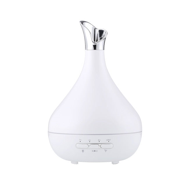 Niebiesko-biały porcelanowy dyfuzor olejków eterycznych 300 ml nawilżacz powietrza 7 kolorowych diod LED dyfuzor zapachowy aromaterapia Mist Maker 