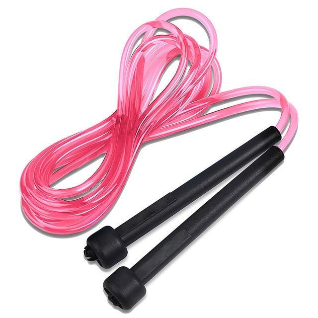 Quick Skipping Test Speed Skipping Rope Thin Handle Rope Crystal Clear Pvc Skipping Rope