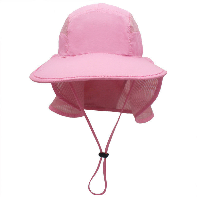 Wide-brimmed Sunhat For Men And Women In Summer Polyester Quick-drying Hat Mountain Fishing Bucket Hats With Neck Guard