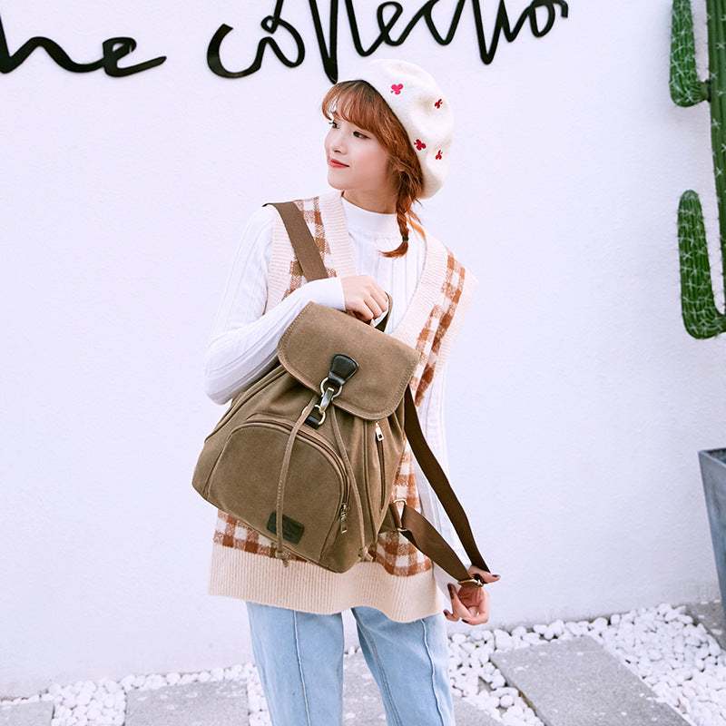 The New Retro Tide girls, outdoor rucksack, schoolbag, fashionable shoulder bag, wholesale