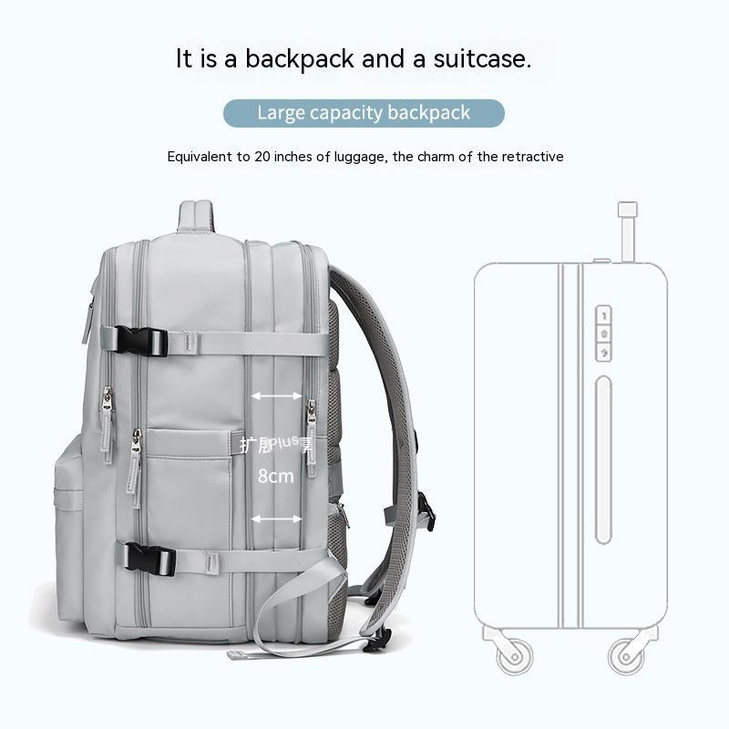 Expansion Backpack Women's Casual Dry Wet Separation Backpack