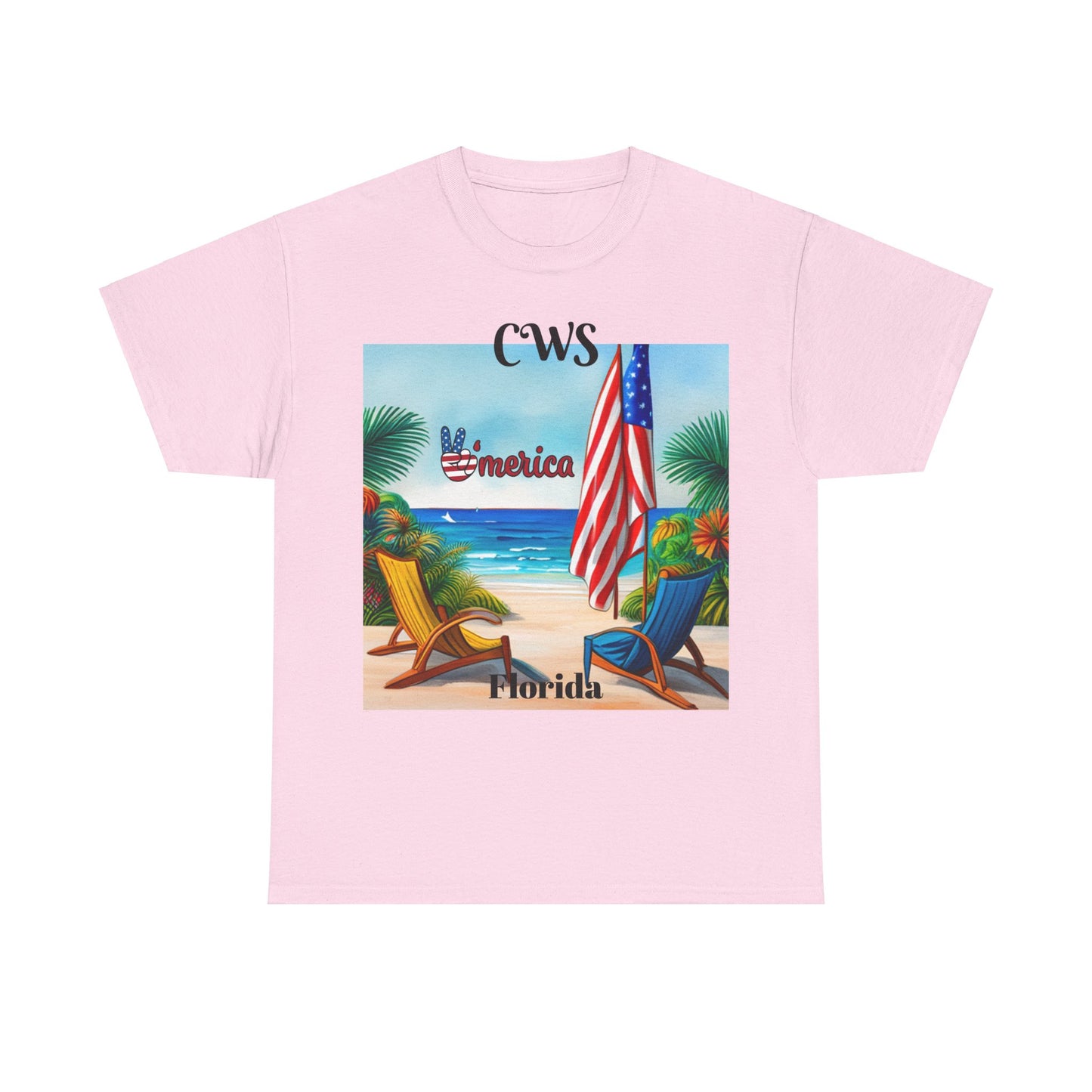 CWS Florida Unisex Heavy Cotton Tee By Cozy Winter Store