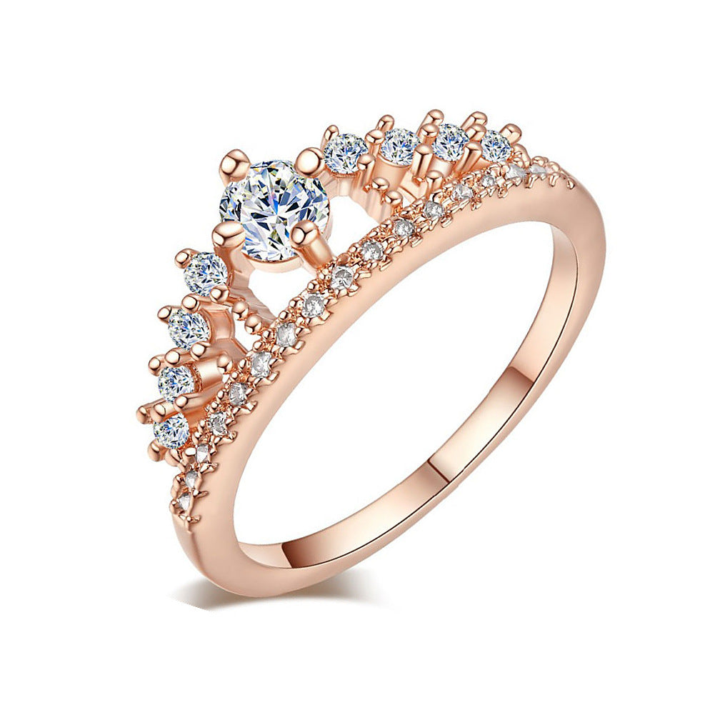 Micro-set crown ring