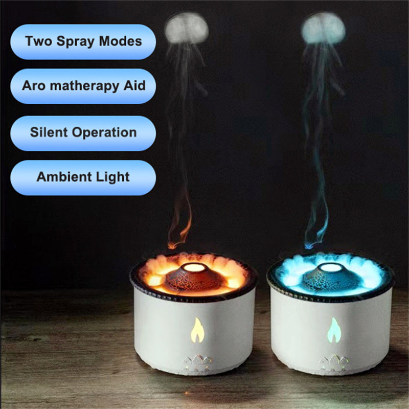 New Creative Volcano Aromatherapy Machine Flame Lamp Belt Essential Oil