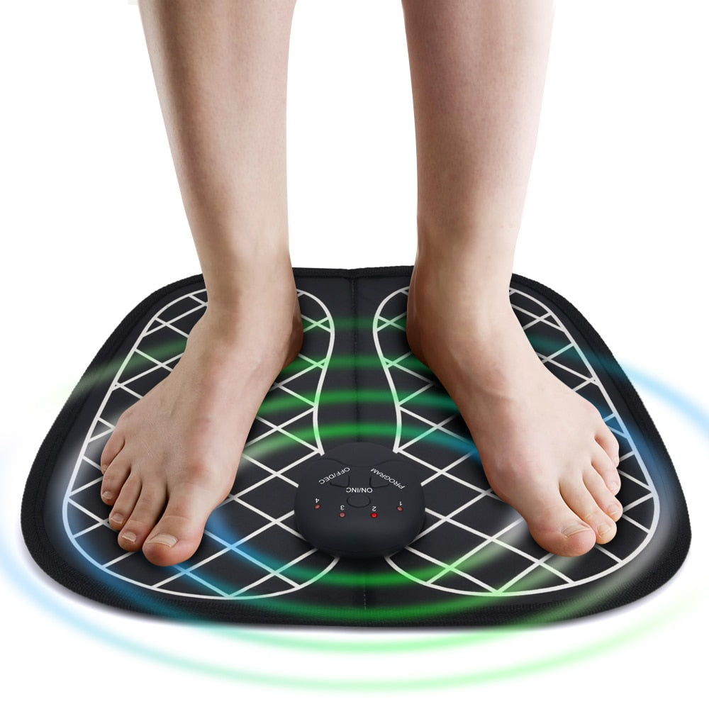 Electric EMS Foot Massager Foot Muscle Stimulator Massager Wireless Low Frequency Feet Physiotherapy ABS Stimulator Massage Mat