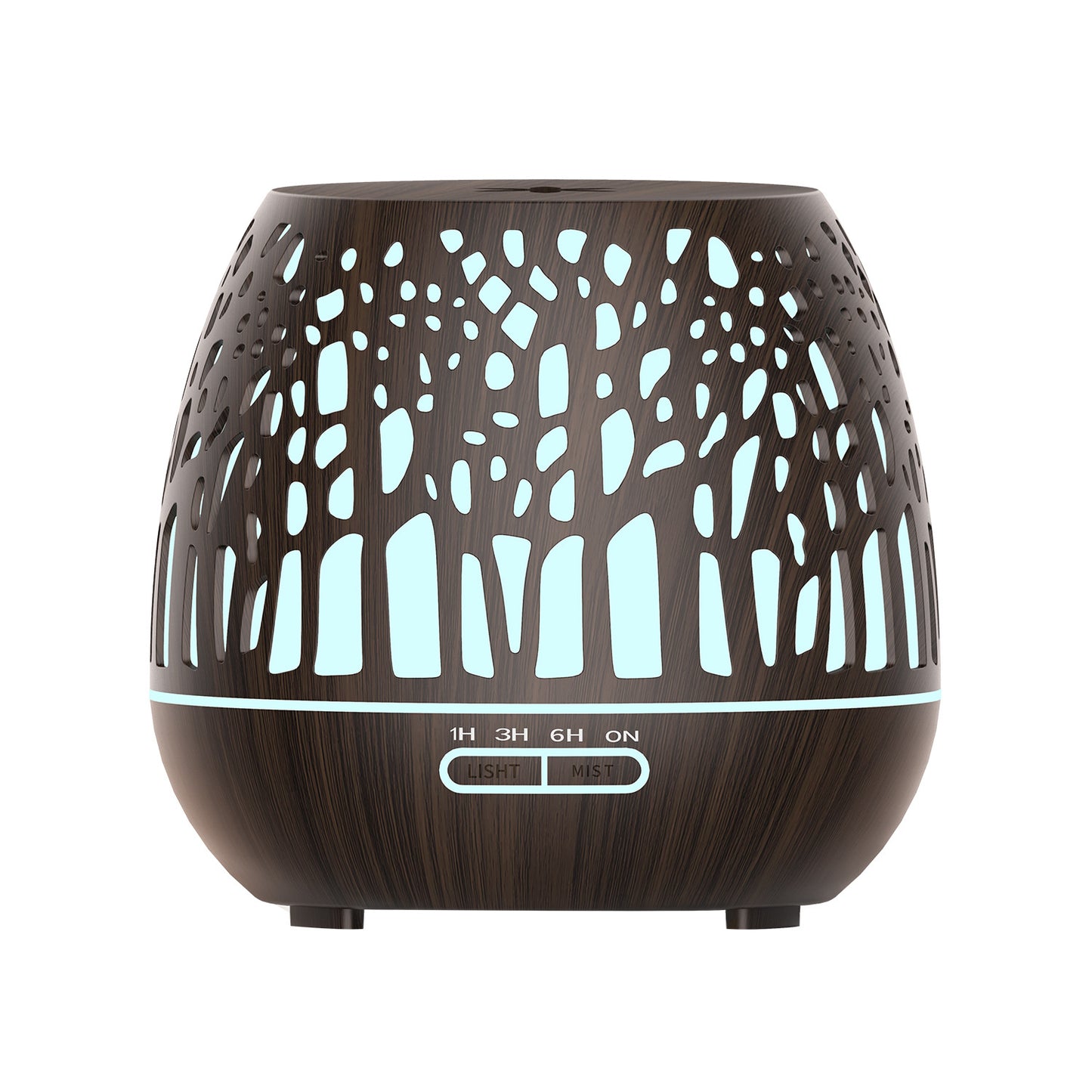 400ml New Forest Kreative Holzmaserung Hohl Aroma Diffusor Home Schlafzimmer Desktop Reinigung Luftbefeuchter