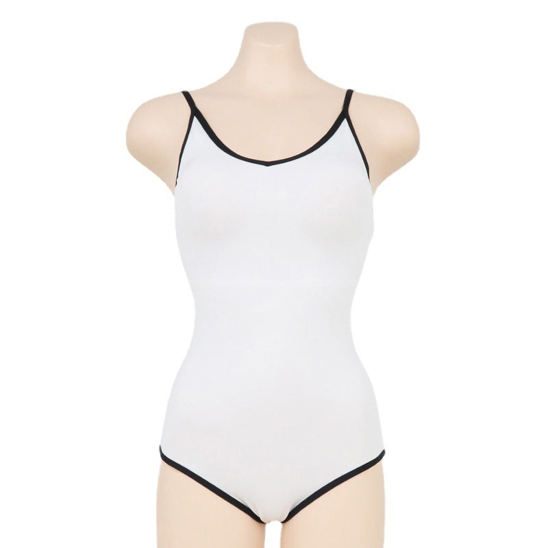 Women's One-piece Swimming Suit Simple Fashion Small Chest Sexy Backless