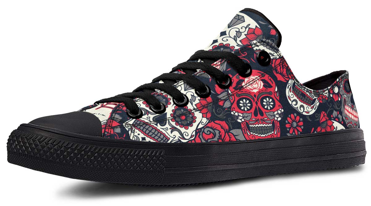 UrbanKicks Psycho Stylish Printed Low-Top Canvas Shoes for Couples