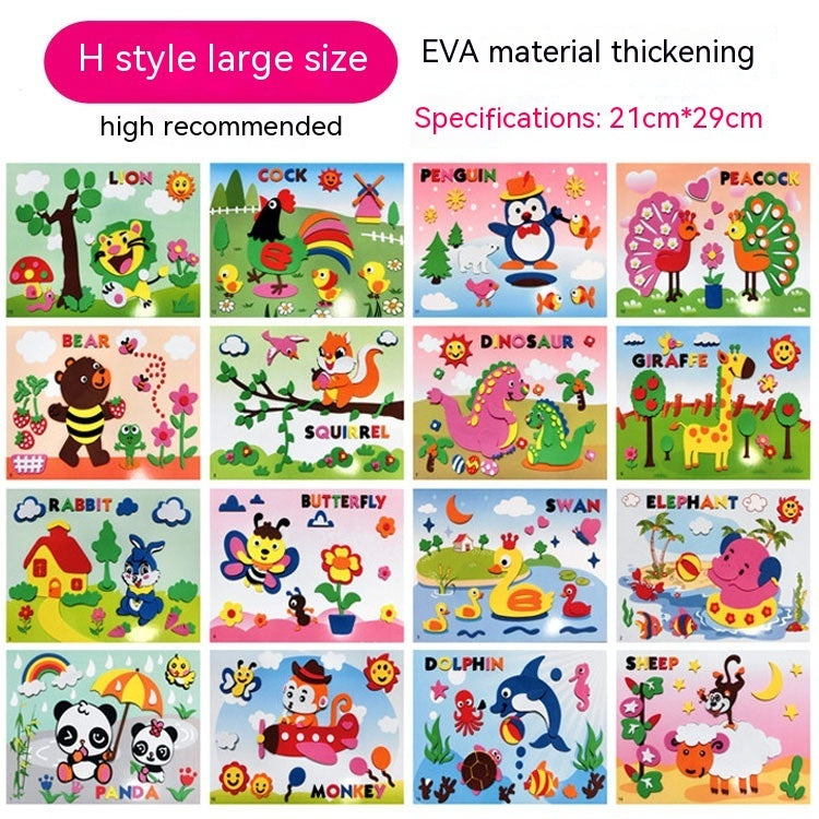 Creative Printed 3D Stickers For Children