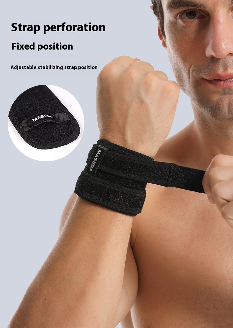 Winding Pressure Athletic Wristguards Double Straps Joint Gloves