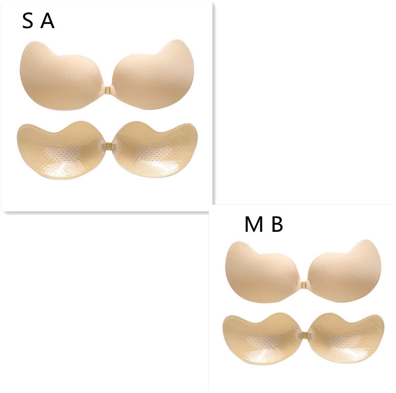 Unsichtbarer Push-Up-BH, rückenfreier, trägerloser BH, nahtloser Frontverschluss, Bralette-Unterwäsche