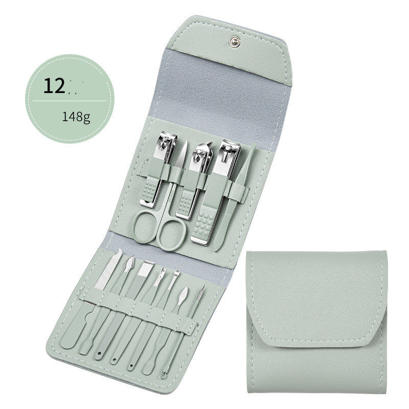 Professionelles Scheren- und Nagelknipser-Set, Ohrlöffel, Zange für abgestorbene Hautzellen, Nagelschneidezange, Pediküremesser, Nagelrillenschneider