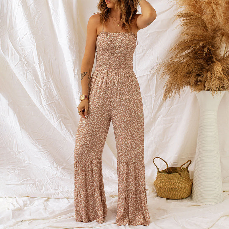 Jumpsuit mit Spaghettiträgern und hoher Taille für Damen