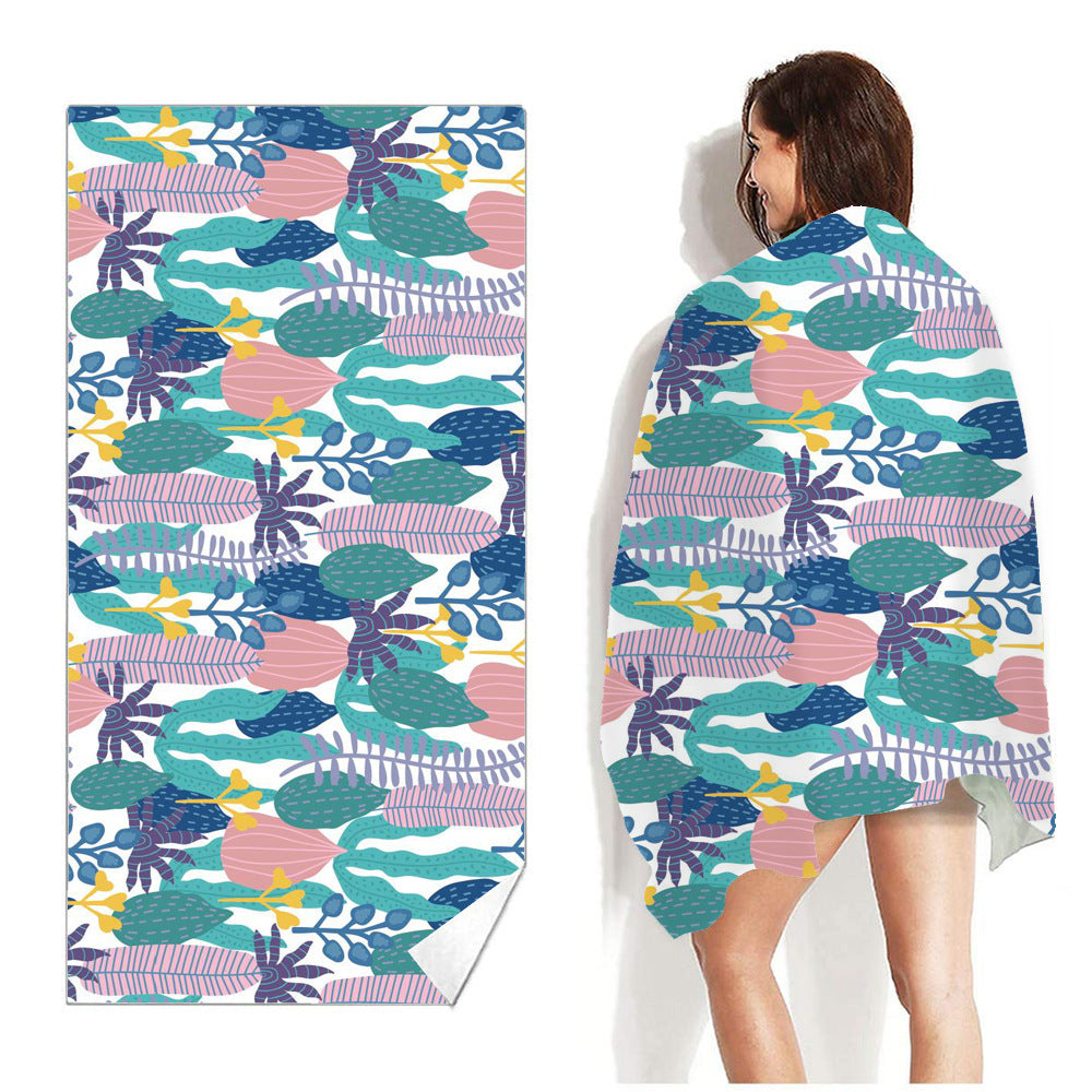 Beach Towel Printed Swimming Sweat Towel