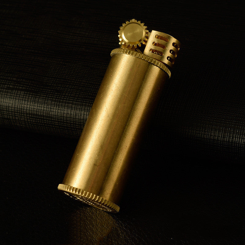 Blank Lighter Brass Personality Small And Creative 583 Medium And Long Chubby Pier