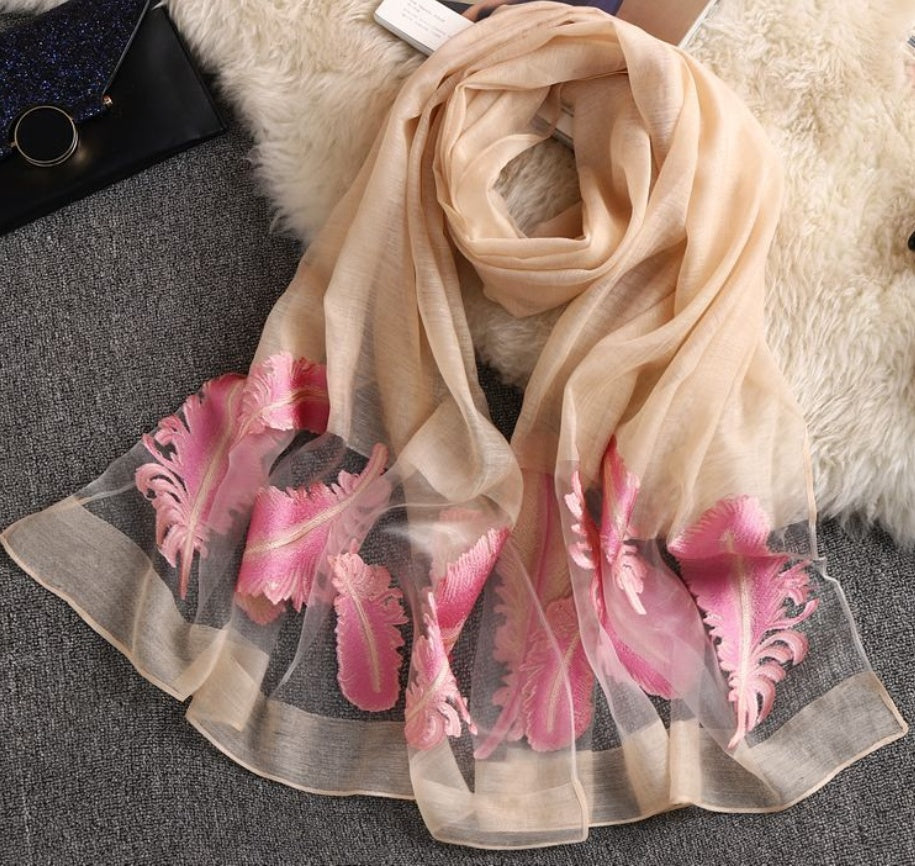 Organza sunscreen beach scarf